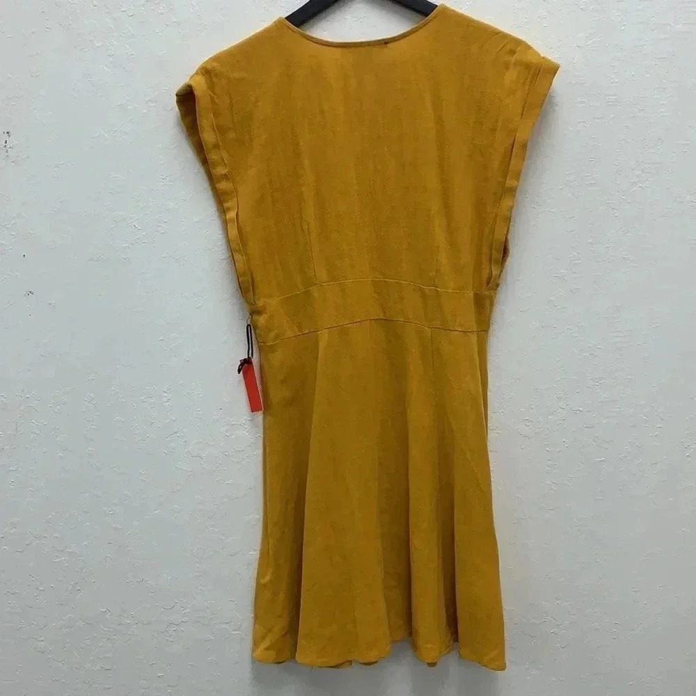 Forever 21 Dukes of Dallas Yellow Mini Dress NWT Size Medium - Picture 6 of 6